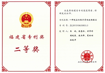 Second Prize of Fujian Patent Award